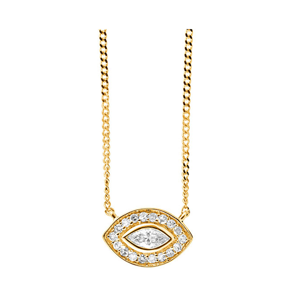 10Kt Yellow Gold Diamond 1/7Ctw Pendant