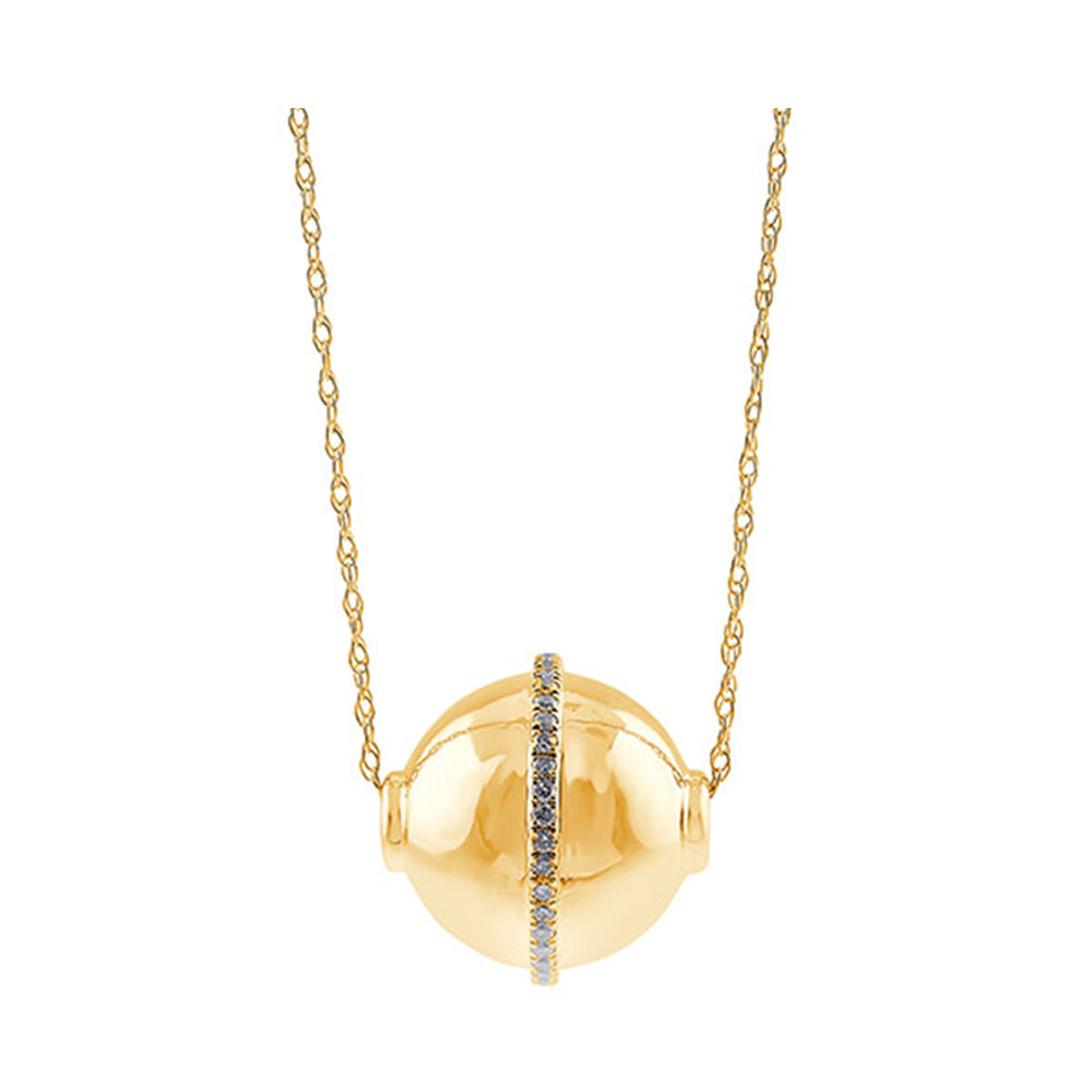 10Kt Yellow Gold Diamond 1/10Ctw Pendant