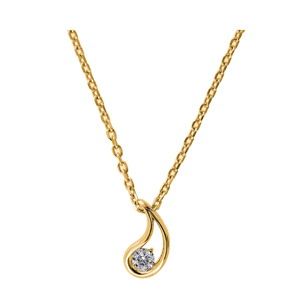 14Kt Yellow Gold Diamond 1/20Ctw Pendant