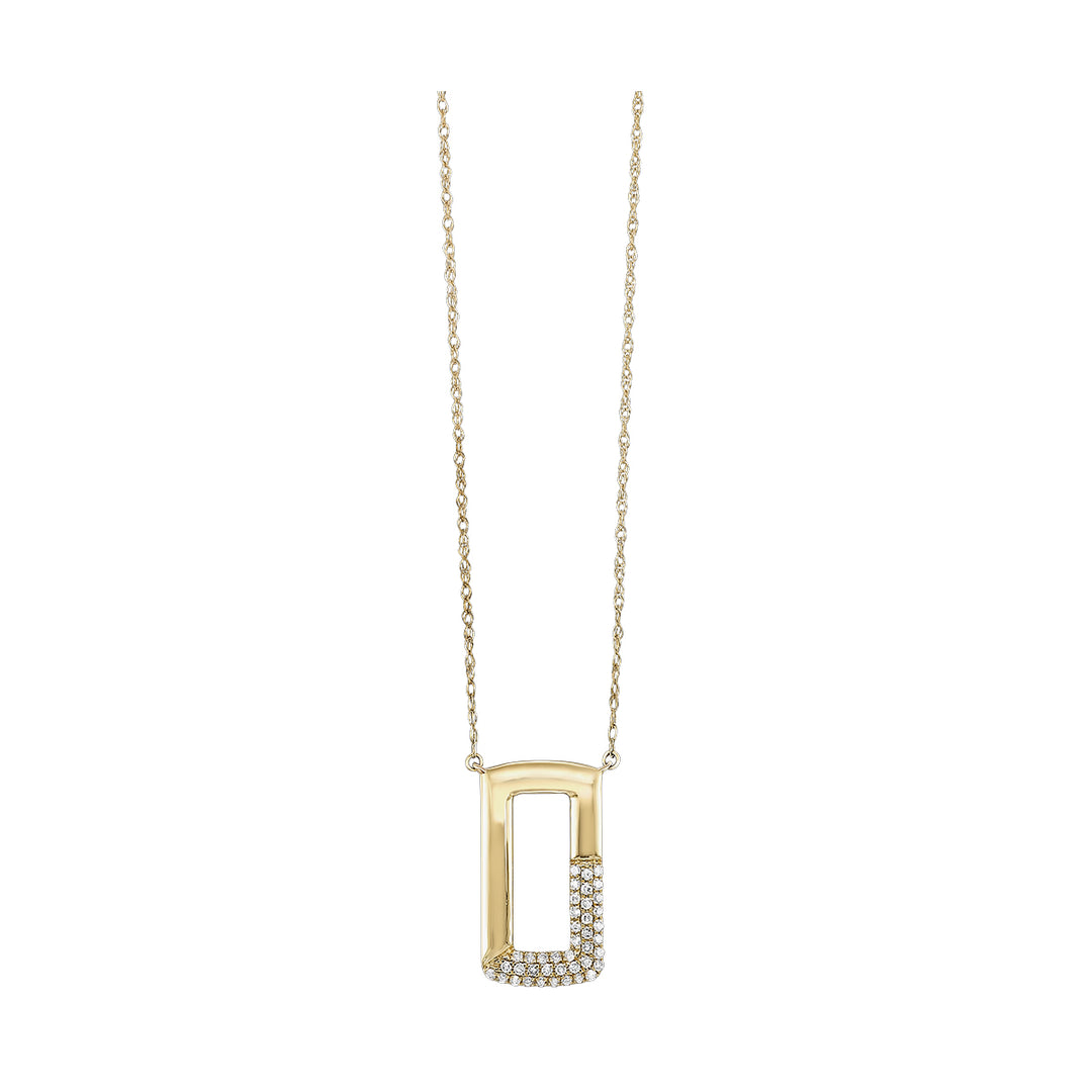 14Kt Yellow Gold Diamond 1/8Ctw Pendant