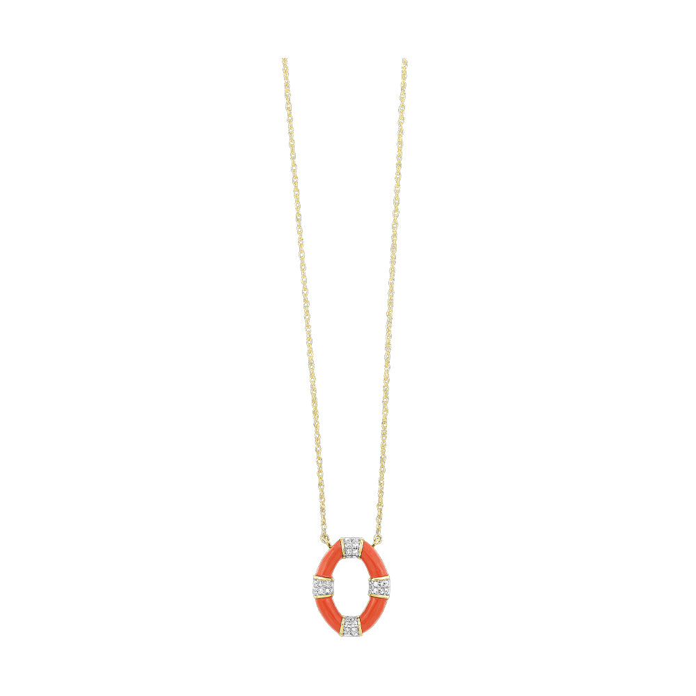 10Kt Yellow Gold Diamond 1/10Ctw Pendant