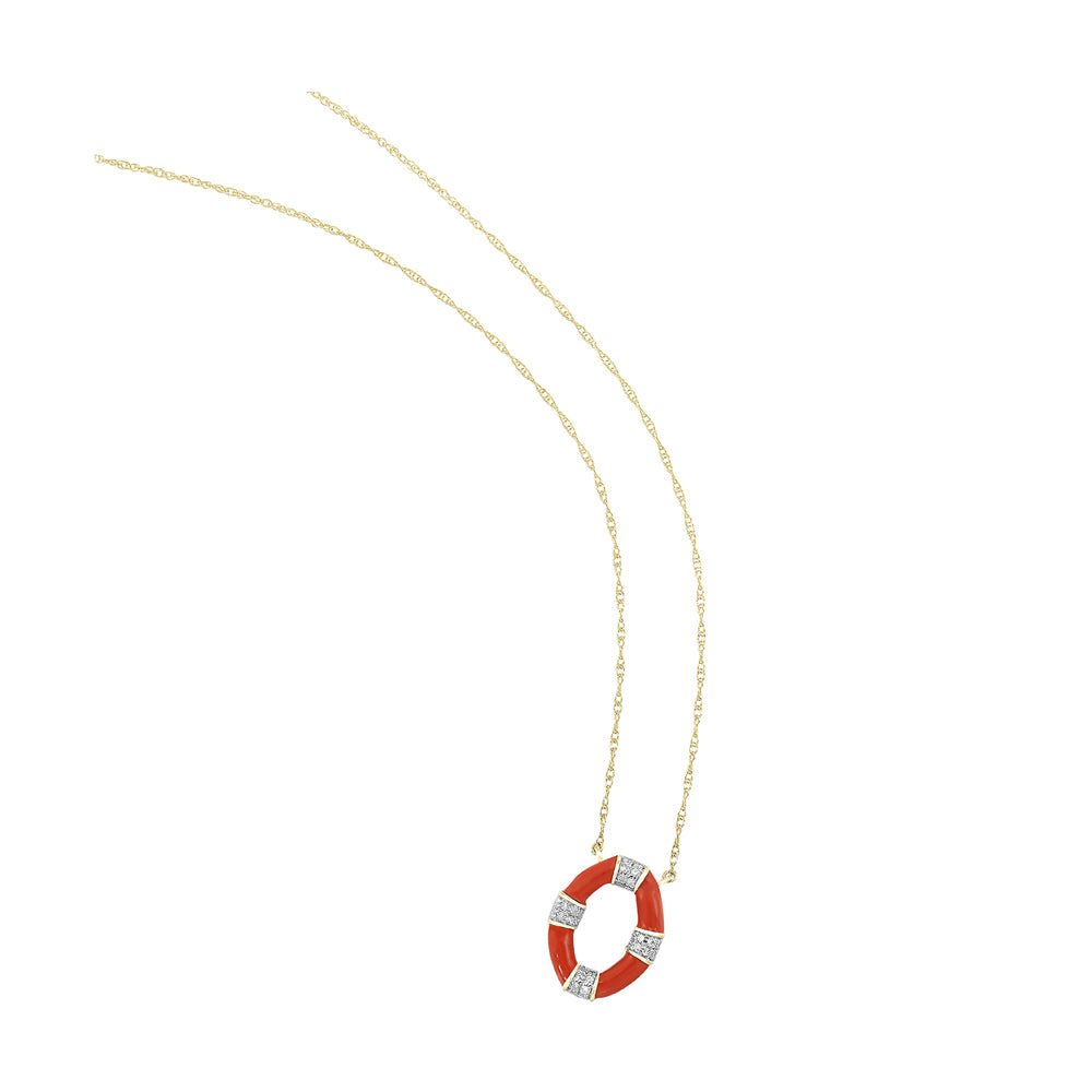 10Kt Yellow Gold Diamond 1/10Ctw Pendant