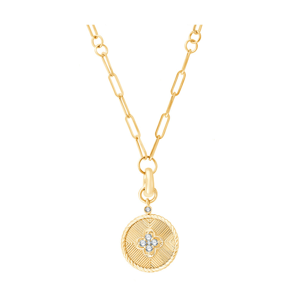 14Kt Yellow Gold Diamond 1/8Ctw Pendant