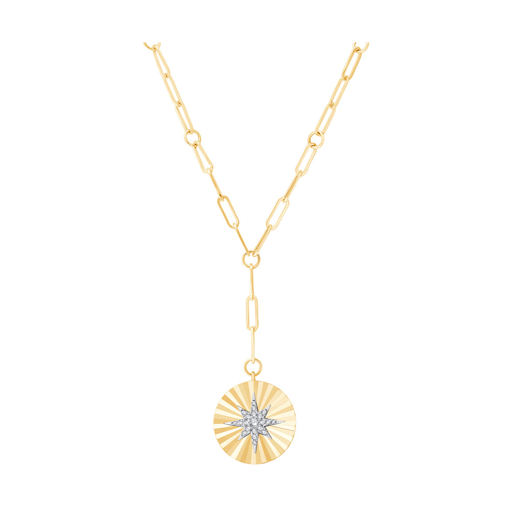 14Kt Yellow Gold Diamond 1/7Ctw Pendant