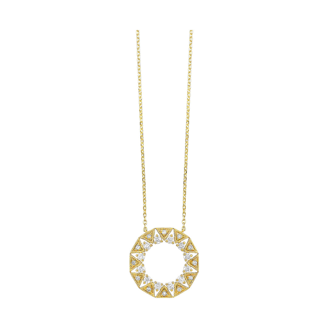10Kt Yellow Gold Diamond 1/3Ctw Pendant