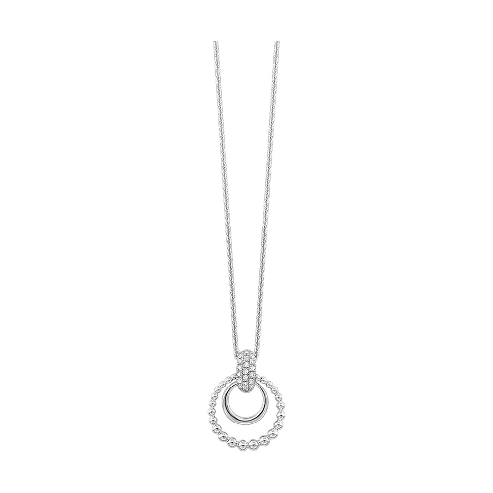 Silver Diamond 1/10Ctw Pendant