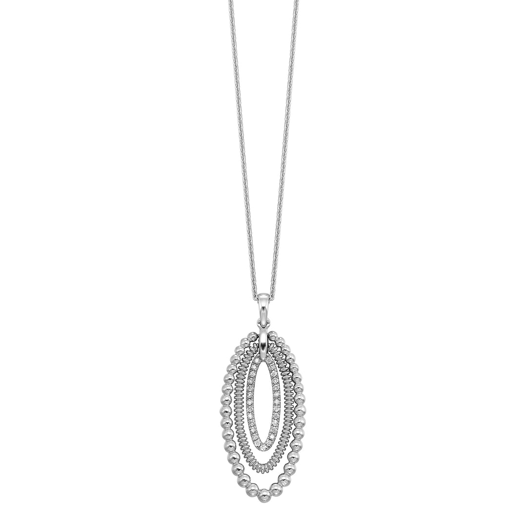 Silver Diamond 1/6Ctw Pendant