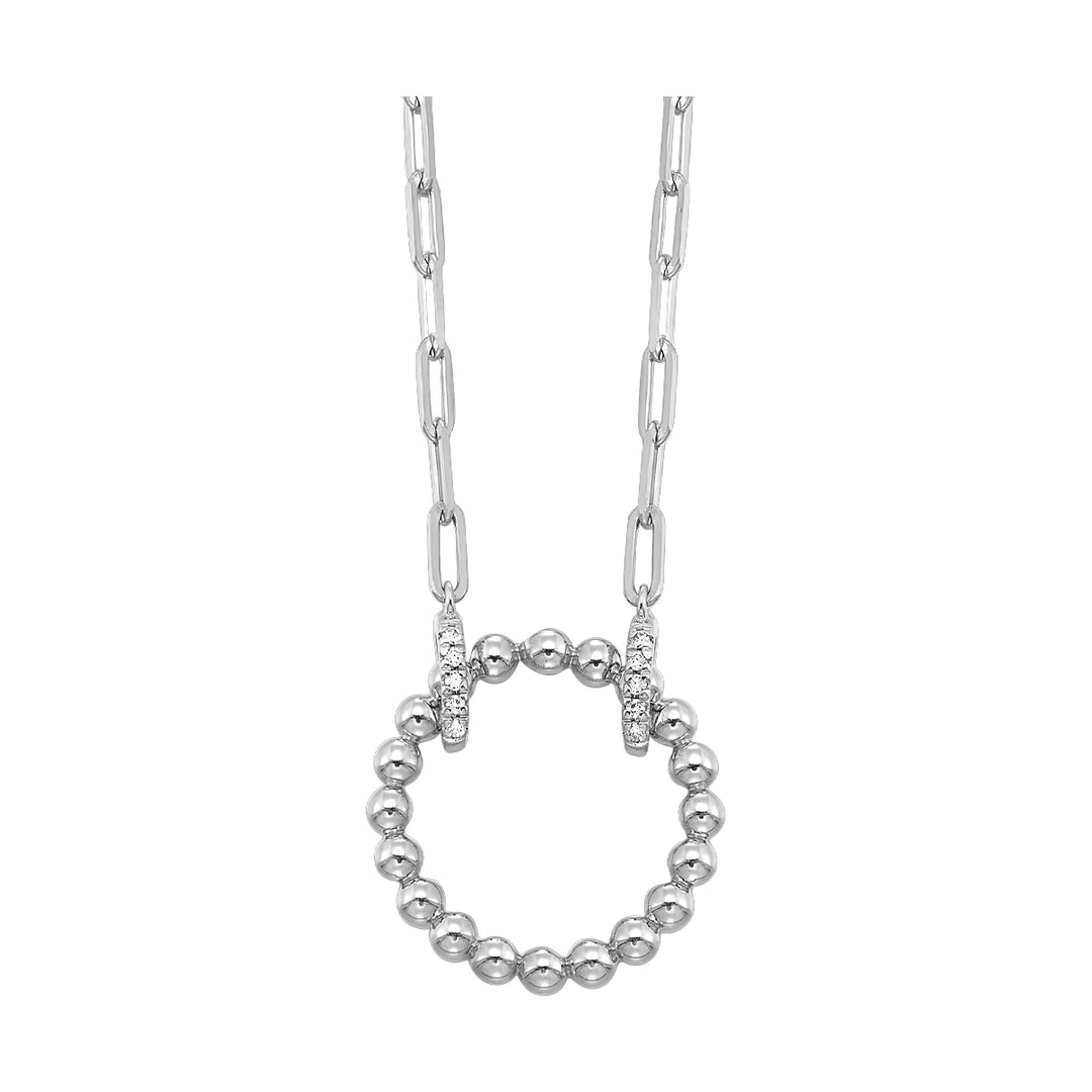 Silver Diamond 1/20Ctw Pendant