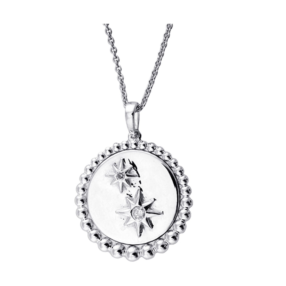 Silver Diamond 1/12Ctw Pendant
