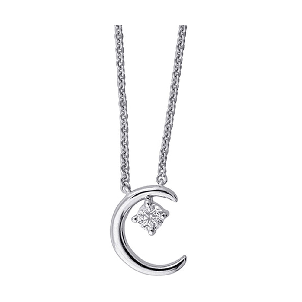 Silver Diamond 1/10Ctw Pendant