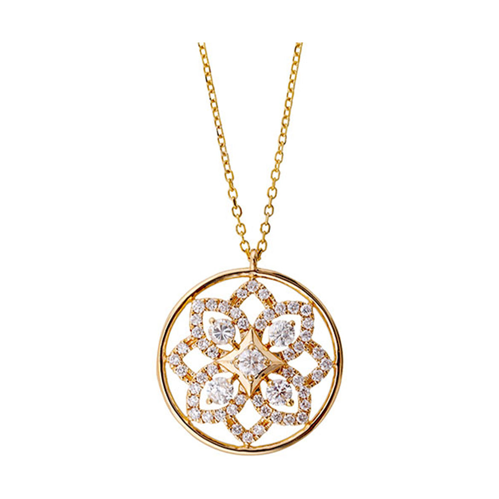 14Kt Yellow Gold Diamond 1/2Ctw Pendant