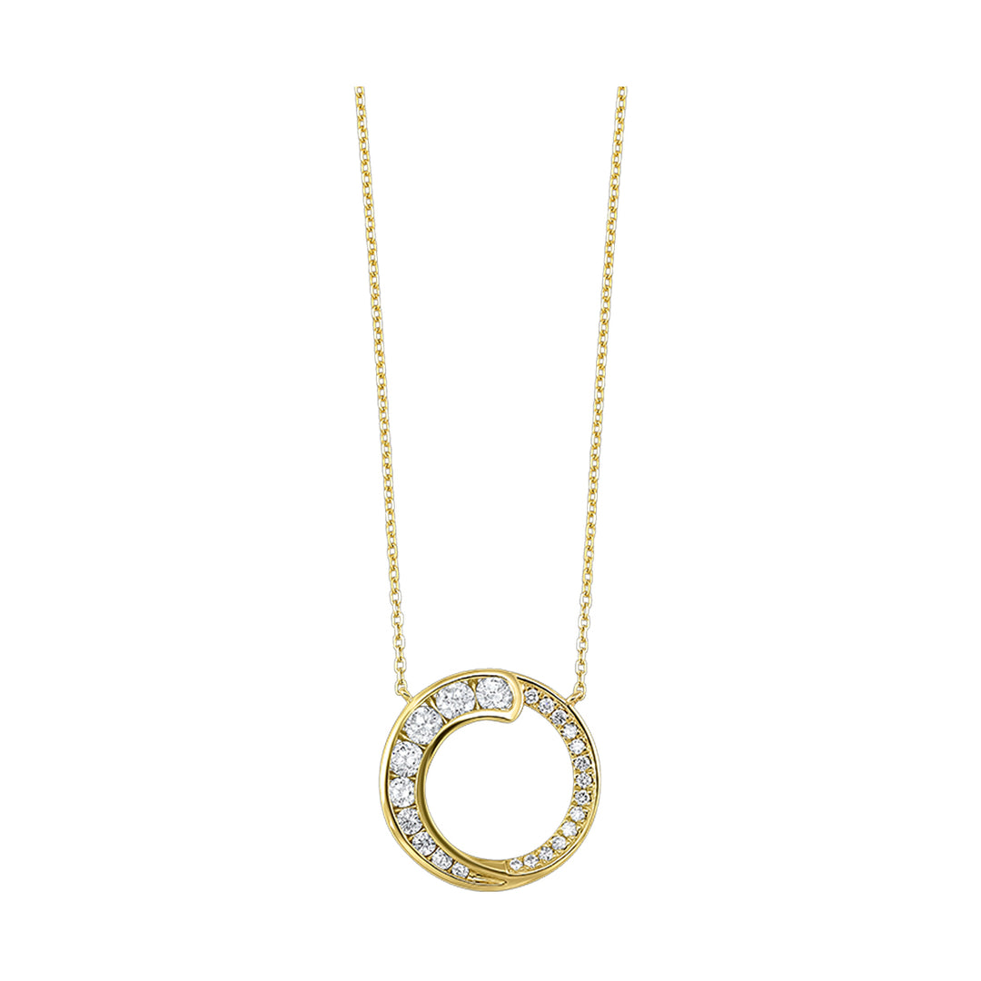 14Kt Yellow Gold Diamond 1/2Ctw Pendant