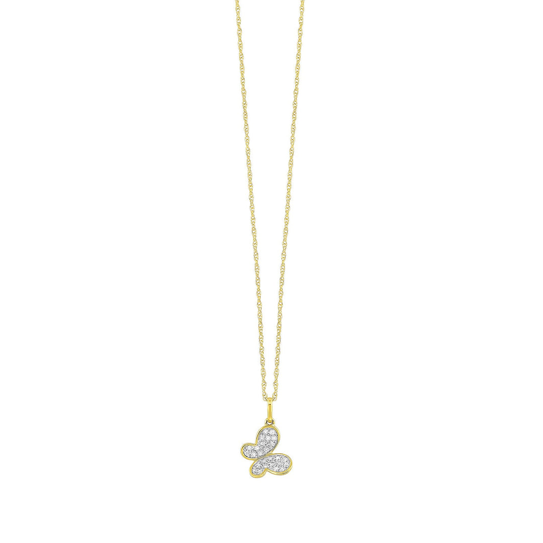 10Kt Yellow Gold Diamond 1/15Ctw Pendant