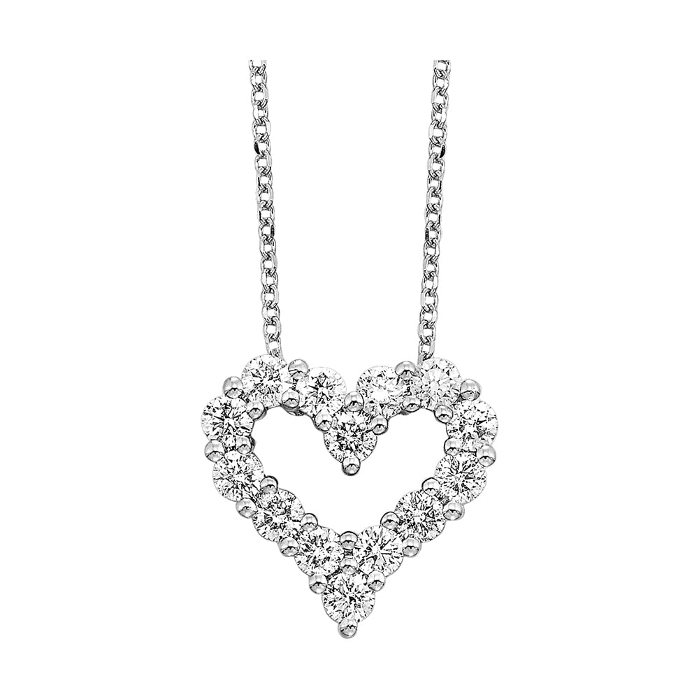 14Kt White Gold Diamond 1Ctw Pendant