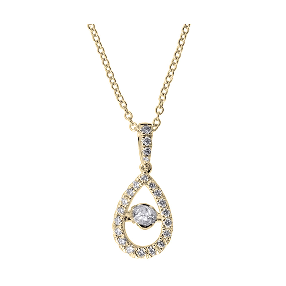 14Kt Yellow Gold Diamond 1/2Ctw Pendant