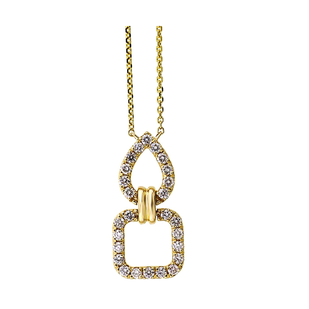 14Kt Yellow Gold Diamond 1/4Ctw Pendant