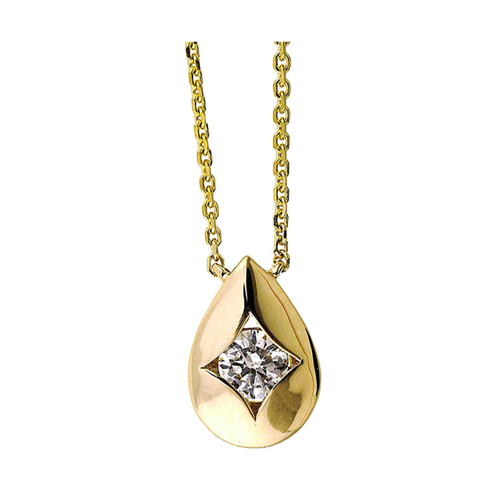 14Kt Yellow Gold Diamond 1/7Ctw Pendant