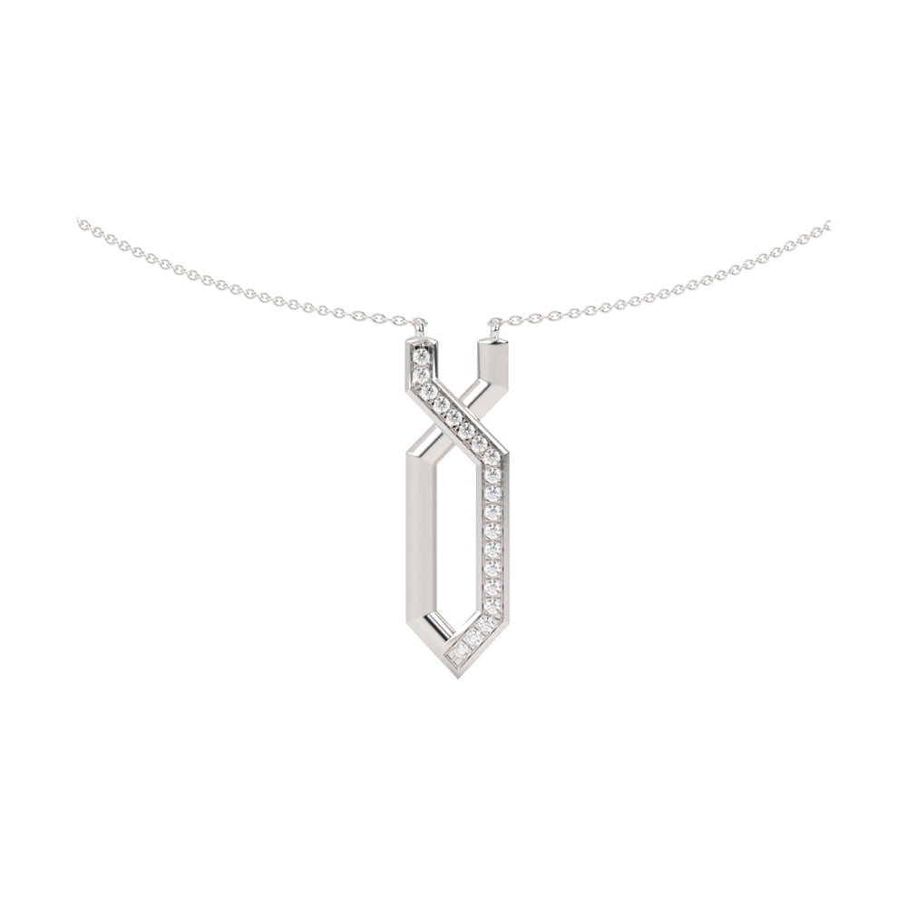 Silver Diamond 1/4Ctw Pendant