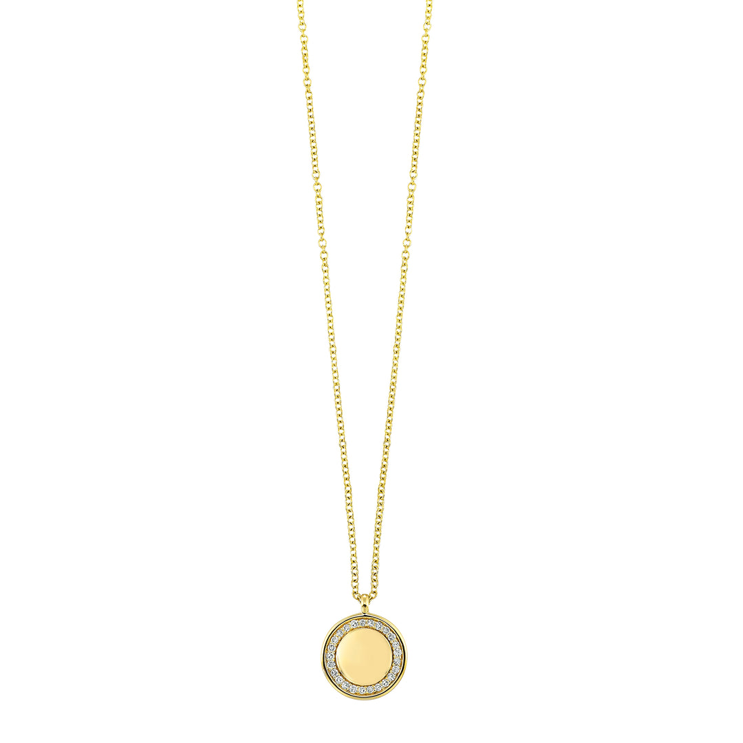 14Kt Yellow Gold Diamond 1/20Ctw Pendant