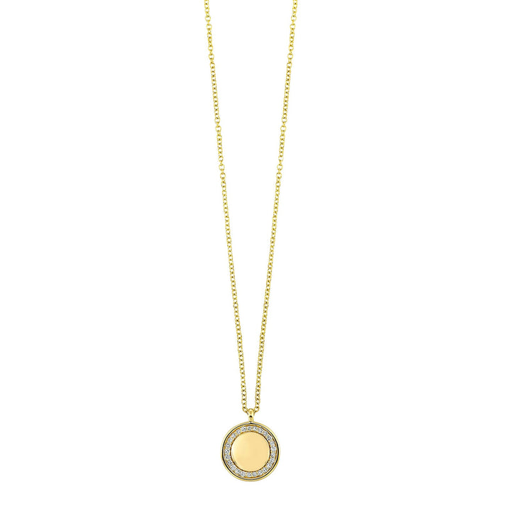 14Kt Yellow Gold Diamond 1/20Ctw Pendant