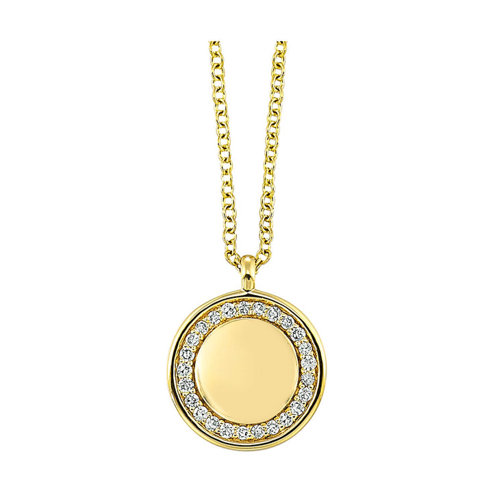 14Kt Yellow Gold Diamond 1/20Ctw Pendant