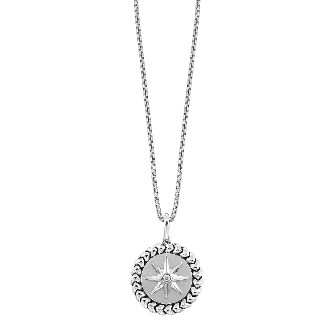 Silver Diamond 1/50Ctw Pendant