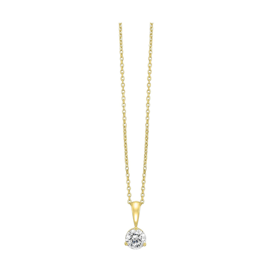 14Kt Yellow Gold Diamond 1/4Ctw Pendant