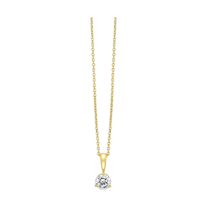 14Kt Yellow Gold Diamond 1/4Ctw Pendant