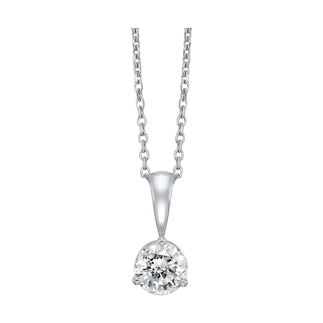 14Kt White Gold Diamond 1/3Ctw Pendant