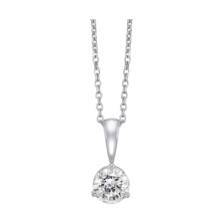 14Kt White Gold Diamond 1/3Ctw Pendant