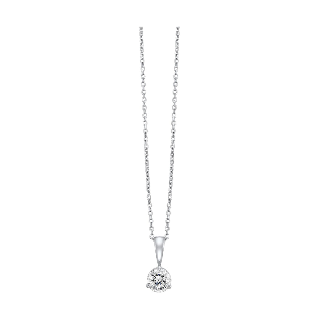 14Kt White Gold Diamond 1/3Ctw Pendant
