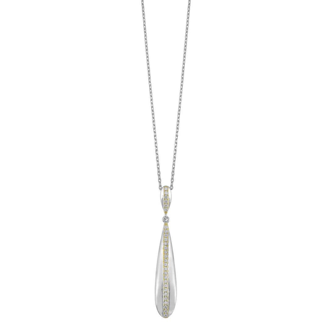 Silver White Yellow Pendant