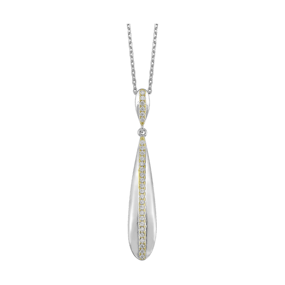 Silver White Yellow Pendant