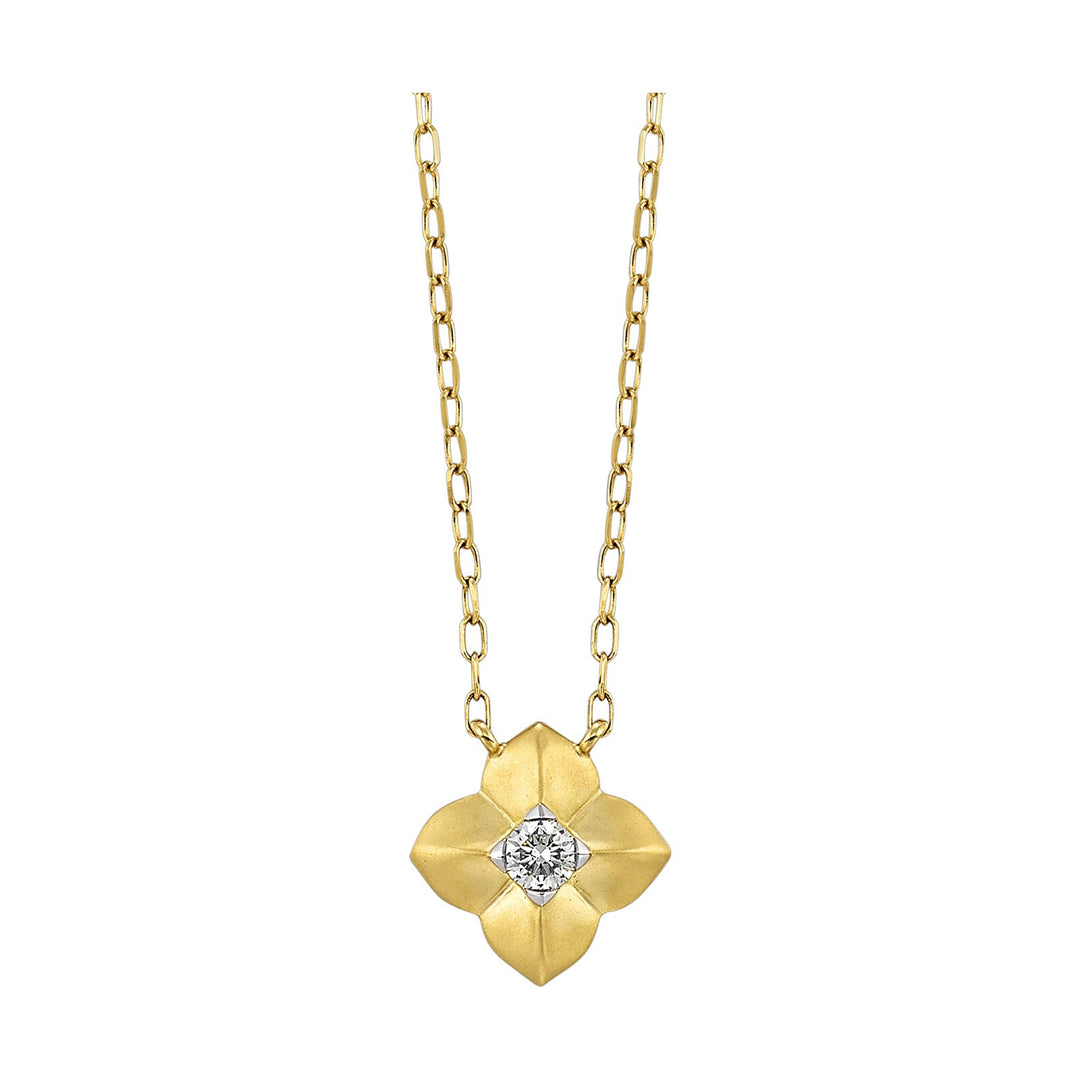14Kt Yellow Gold Diamond 1/12Ctw Pendant