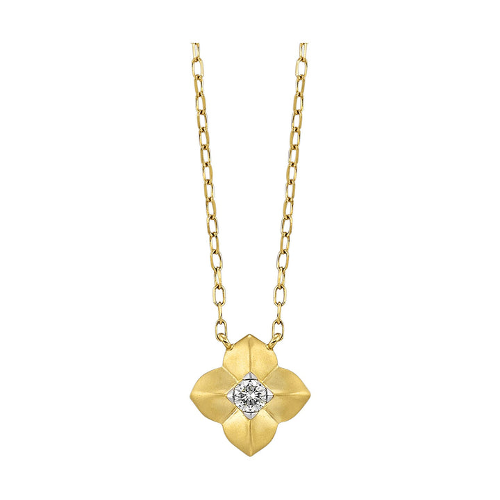 14Kt Yellow Gold Diamond 1/12Ctw Pendant