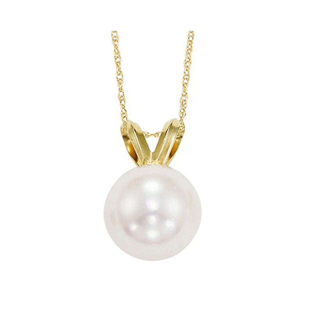 14Kt Yellow Gold Pearl Pendant