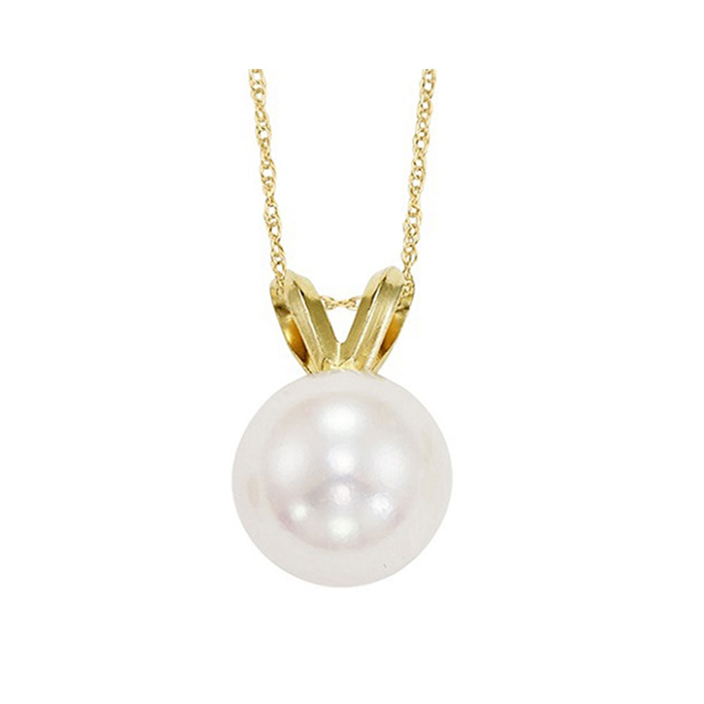 14Kt Yellow Gold Pearl Pendant