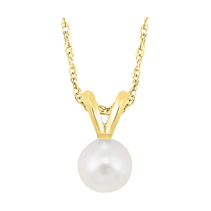 14Kt Yellow Gold  Pearl Pendant