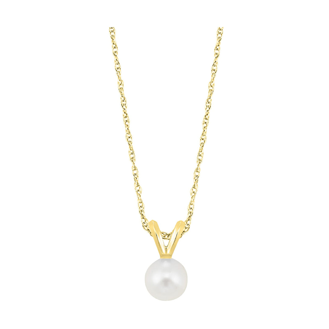 14Kt Yellow Gold  Pearl Pendant