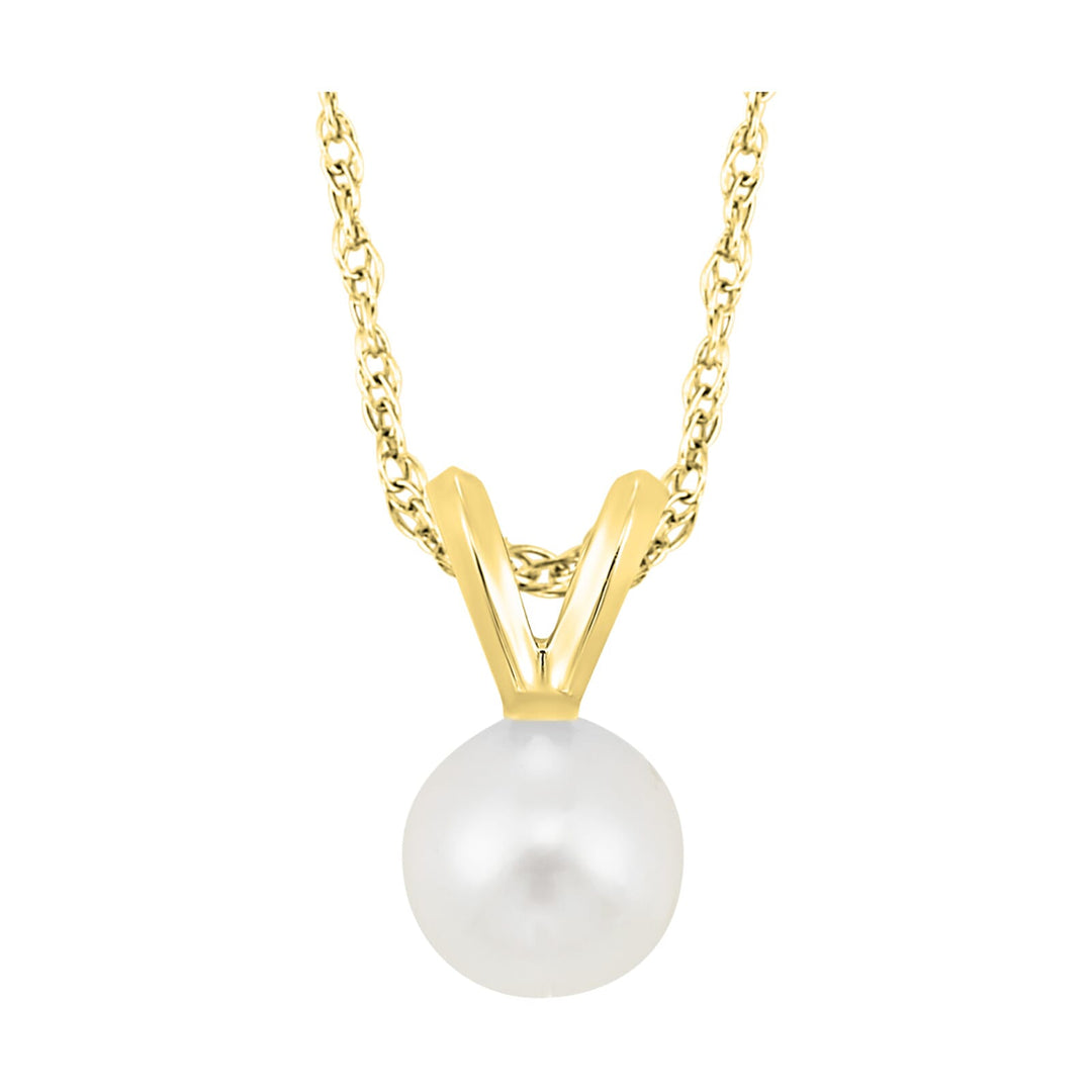 14Kt Yellow Gold Pearl Pendant