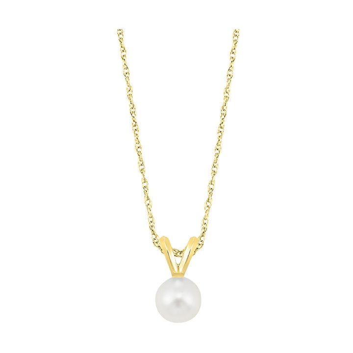 14Kt Yellow Gold Pearl Pendant