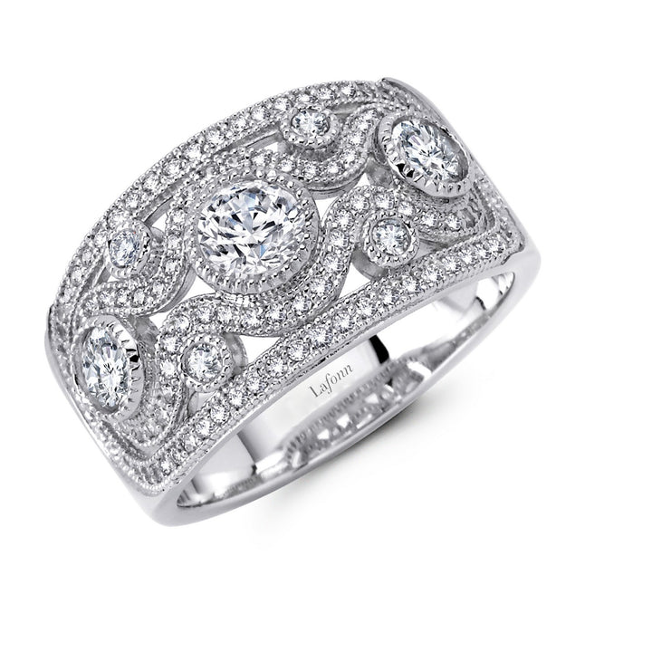 Micro Pave Half Eternity Band