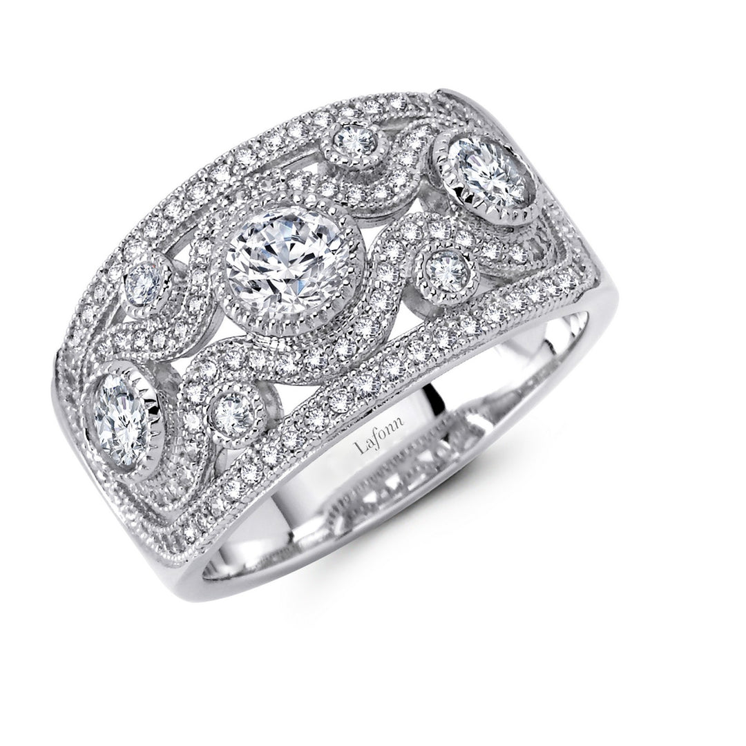 Micro Pave Half Eternity Band