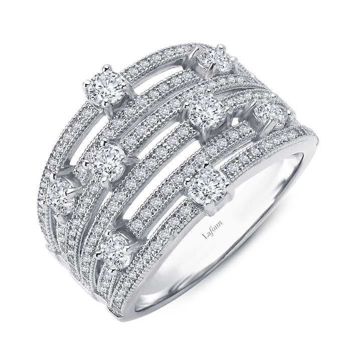 Multi-Row Half Eternity Band