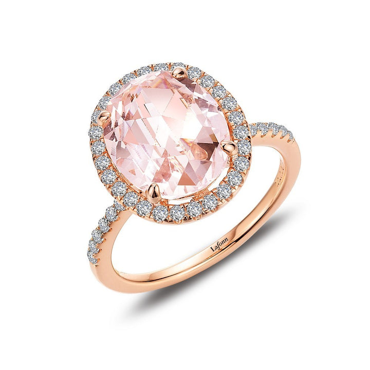 Rose-Cut Halo Engagement Ring