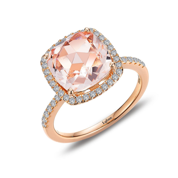 Rose-Cut Halo Engagement Ring