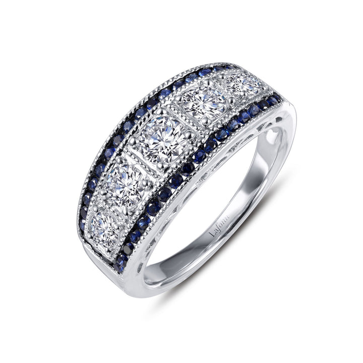 Vintage Inspired Half Eternity Band