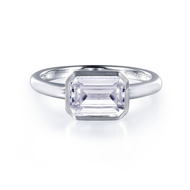 Bezel-Set Solitaire Engagement Ring