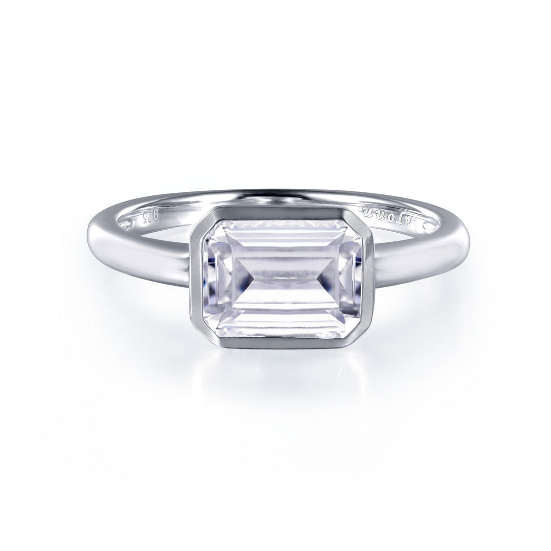 Bezel-Set Solitaire Engagement Ring