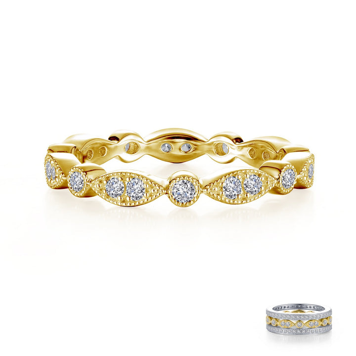 Stackable Wave Eternity Band